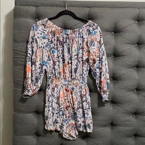 Free People Longsleeve off the shoulder romper